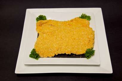 CRUMBED YEARLING SCHNITZEL